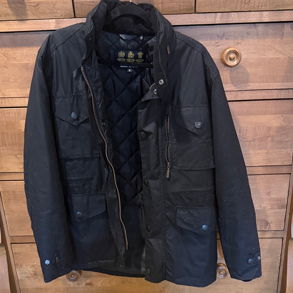 Barbour Men's Dark Military Field Jacket